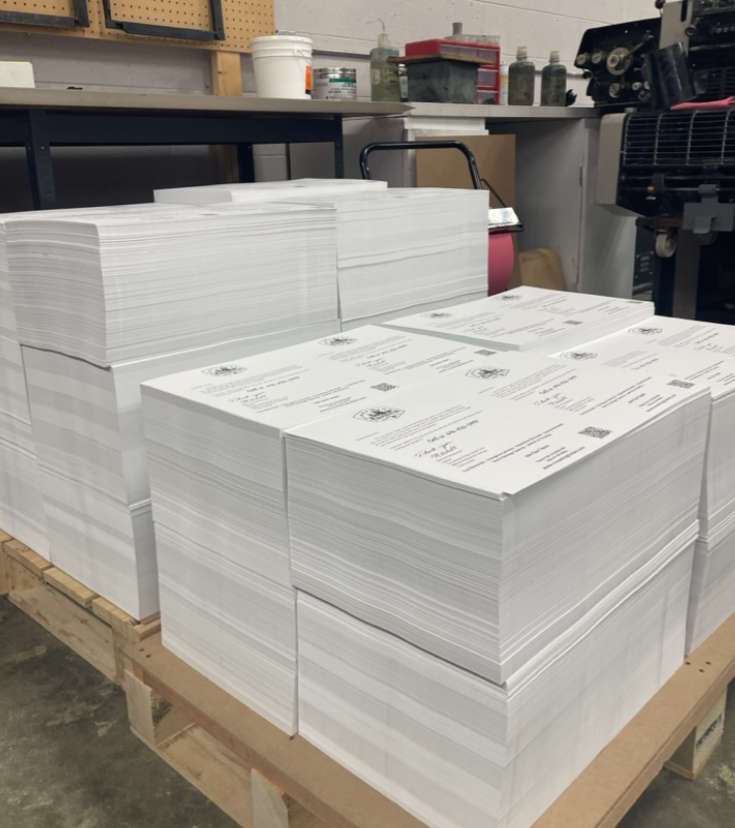 Printed postcards produced by Schreur Printing in Holland Michigan