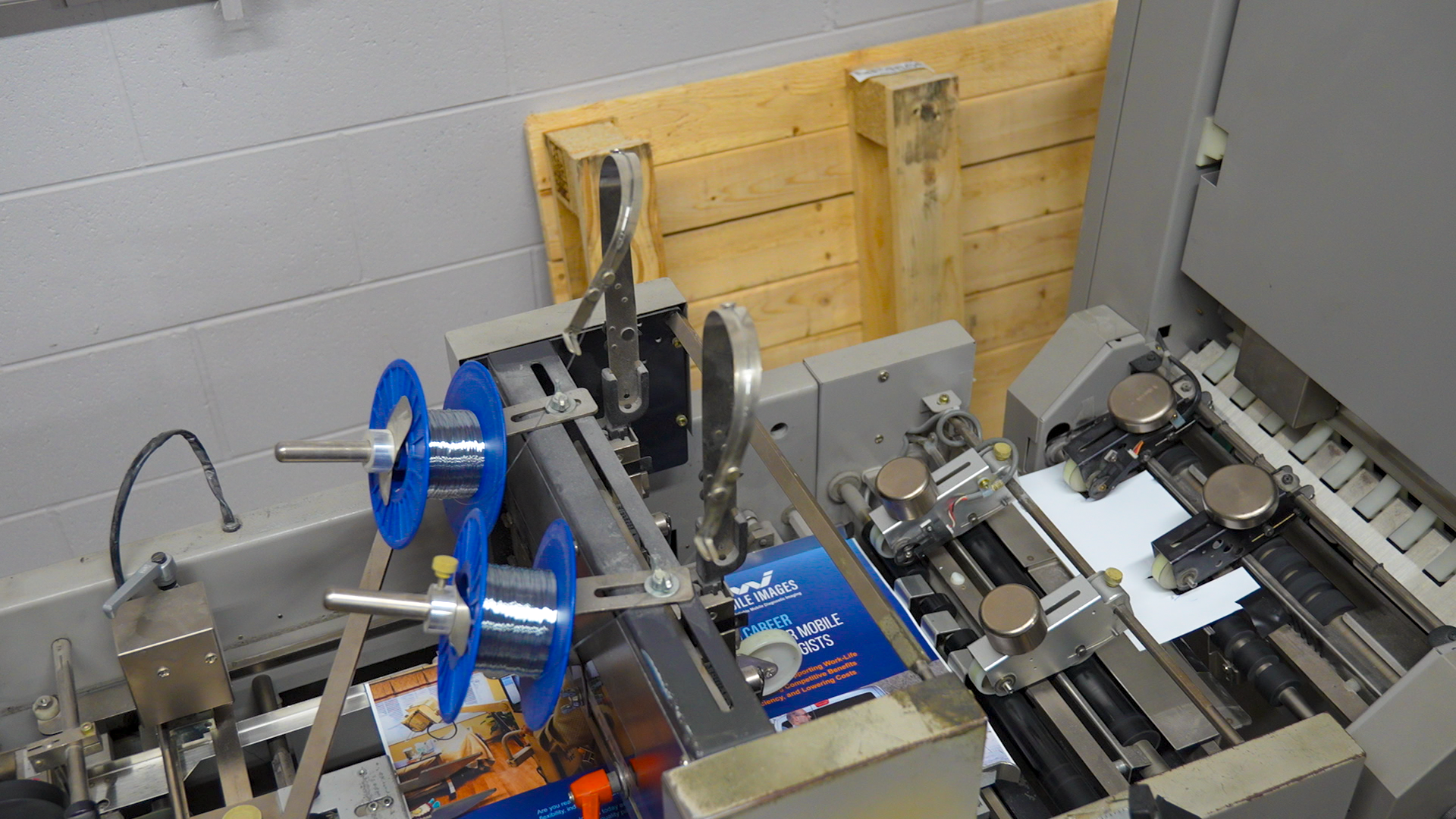 Bulk printing of brochures at Schreur Printing in Holland Michigan
