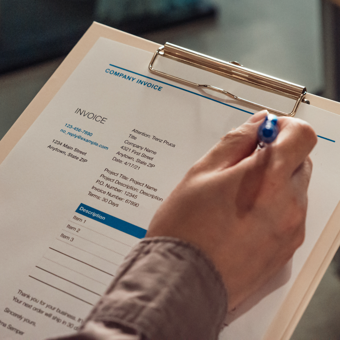 Company invoice form