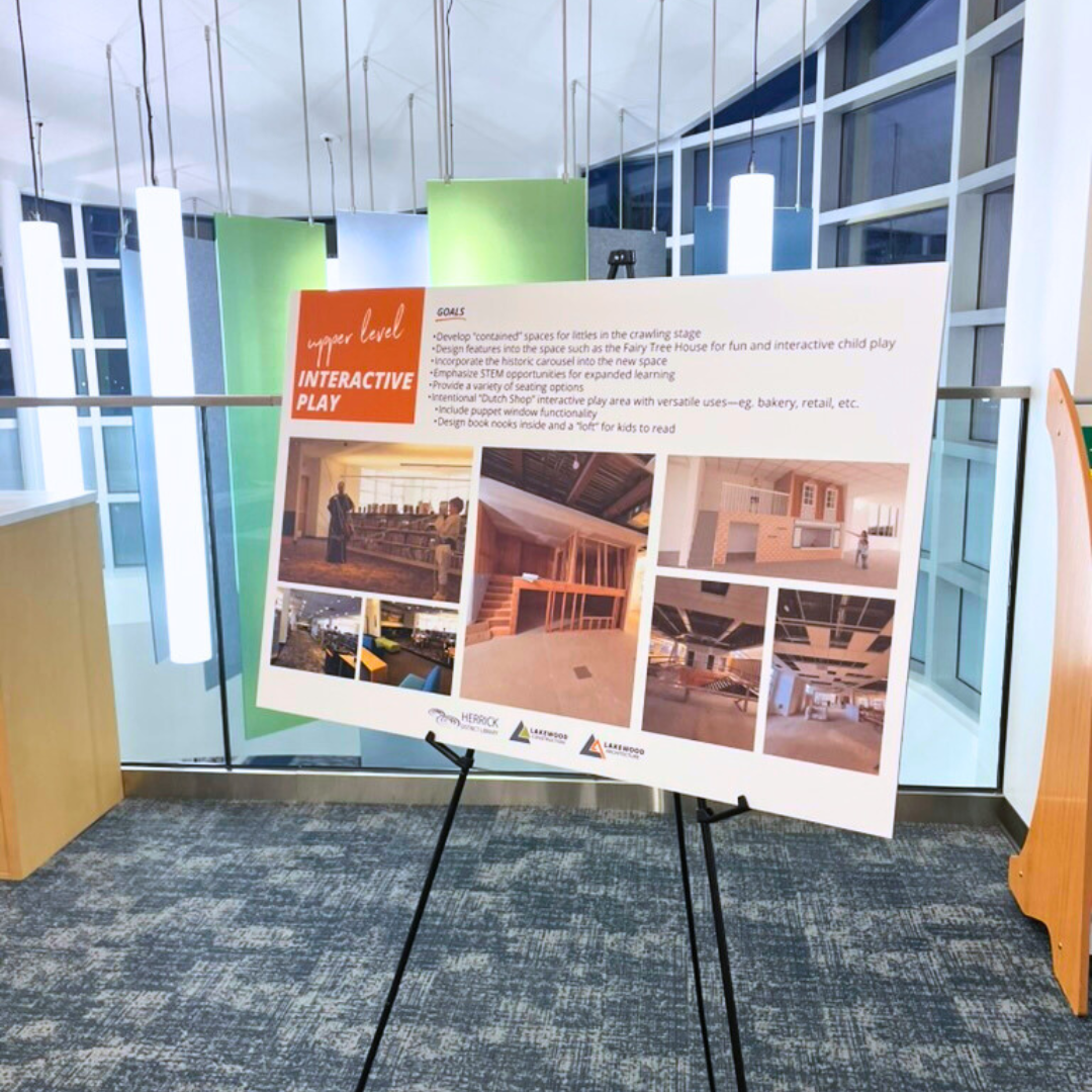 Informational library signage