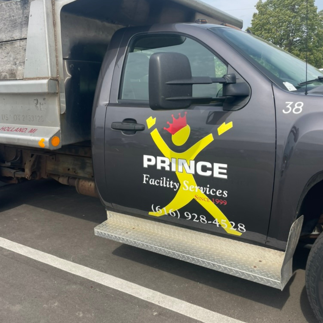Prince facility services truck decal